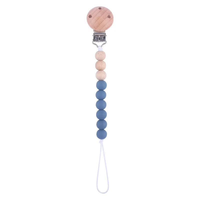 Colorful Baby Silicone Pacifier Chain – Safe & Chewable Clip