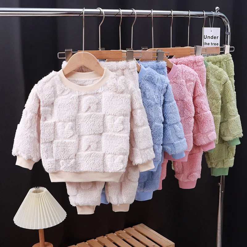 Ultra-Soft Fluffy Baby Winter Outfit – Cozy 2-Piece Set