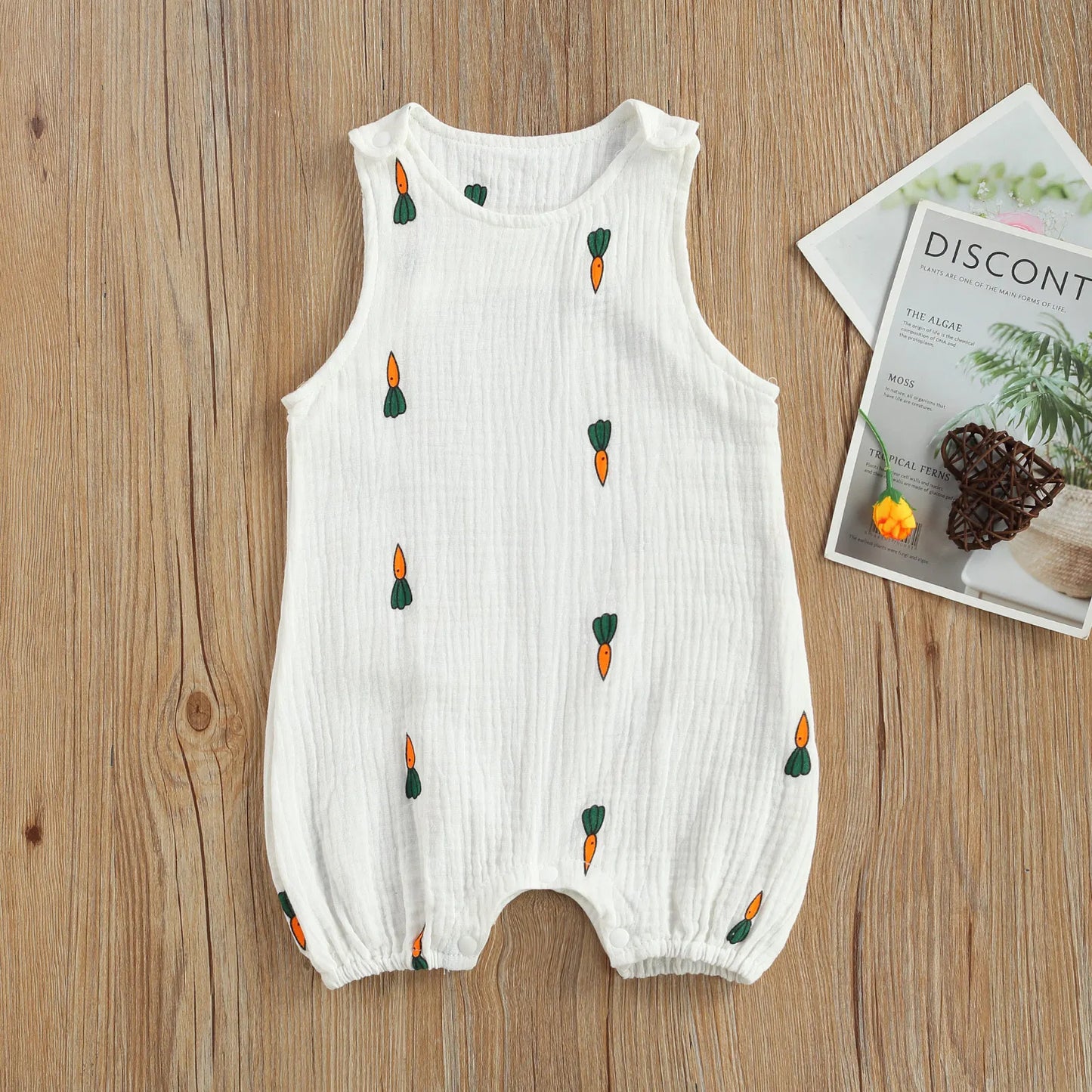 Adorable Cotton Sleeveless Rompers