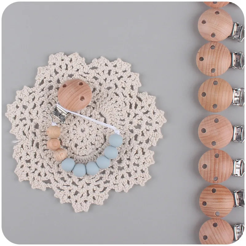 Colorful Baby Silicone Pacifier Chain – Safe & Chewable Clip