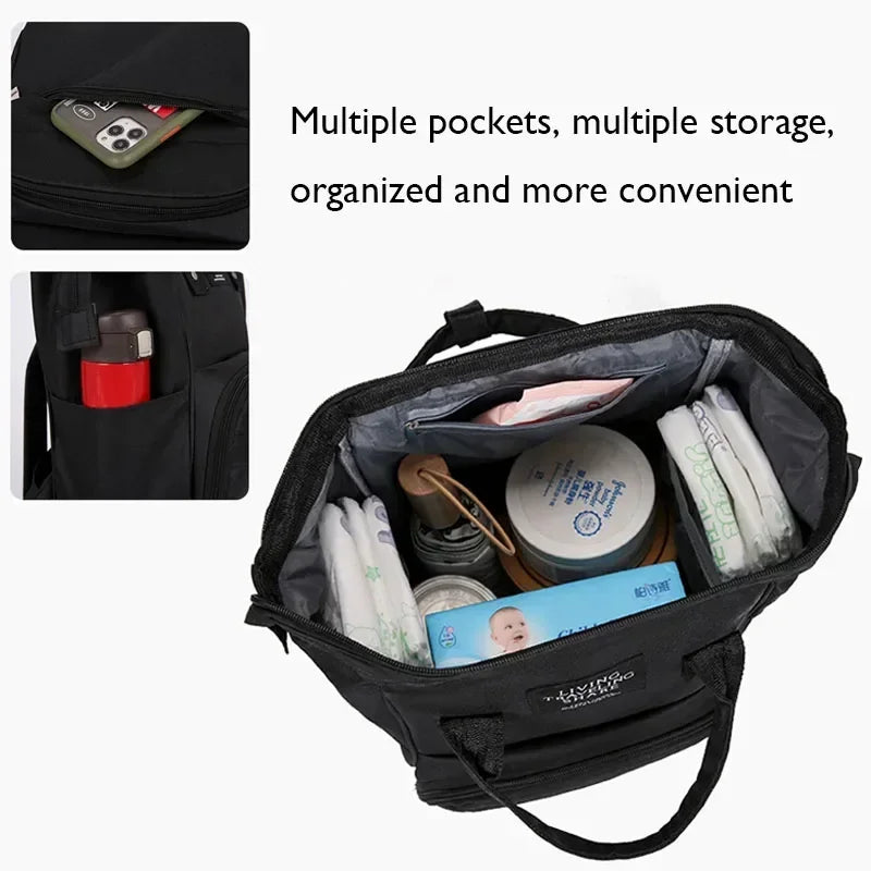 Baby Diaper Backpack – Stylish, Spacious & Travel-Friendly