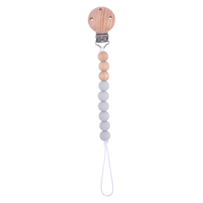 Colorful Baby Silicone Pacifier Chain – Safe & Chewable Clip
