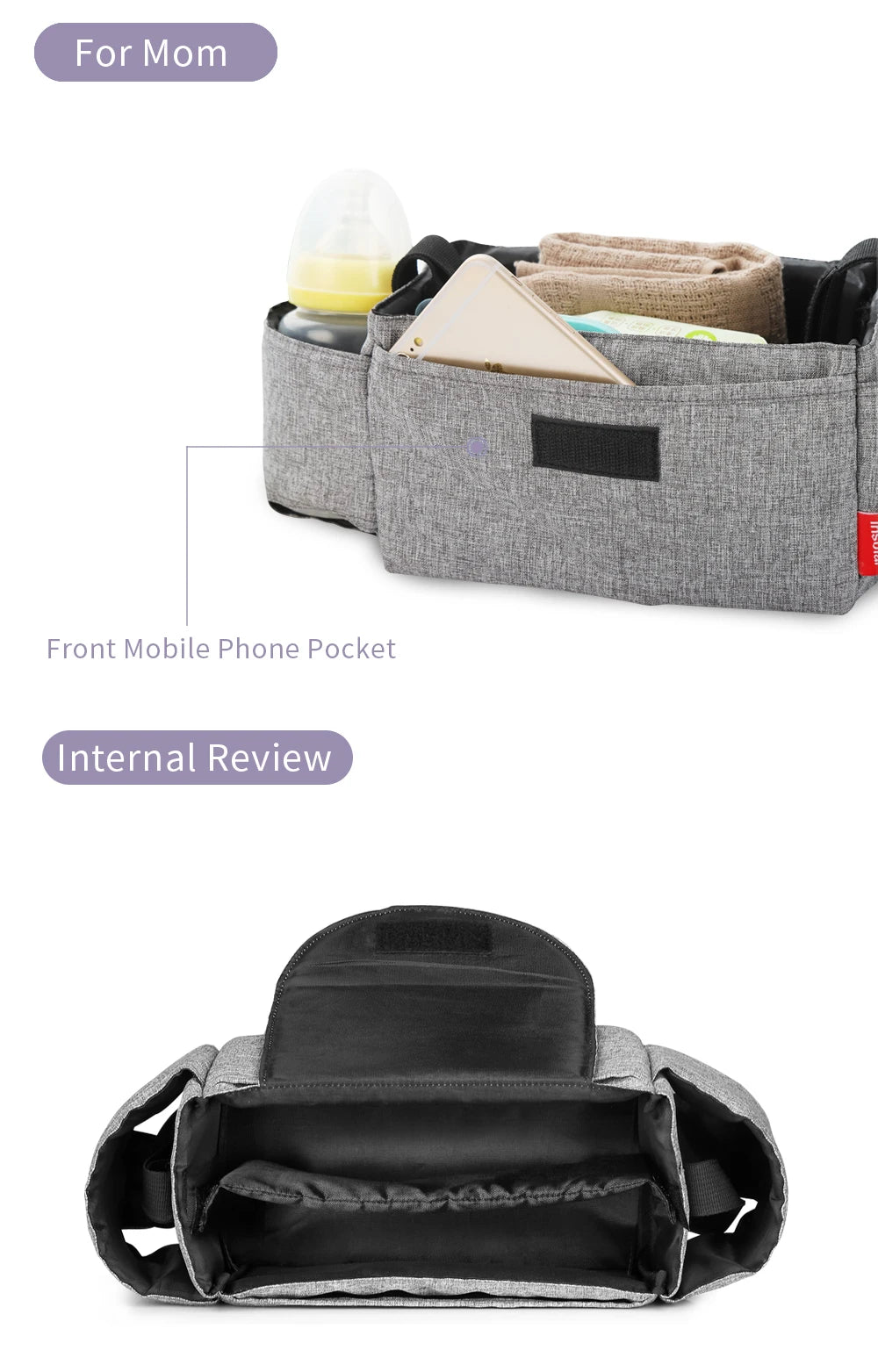 Diaper Bag Baby Milk Bottle Insulation Bags Mummy Storage Bag For Baby Stuff Collection Stroller Accessories Baby Care