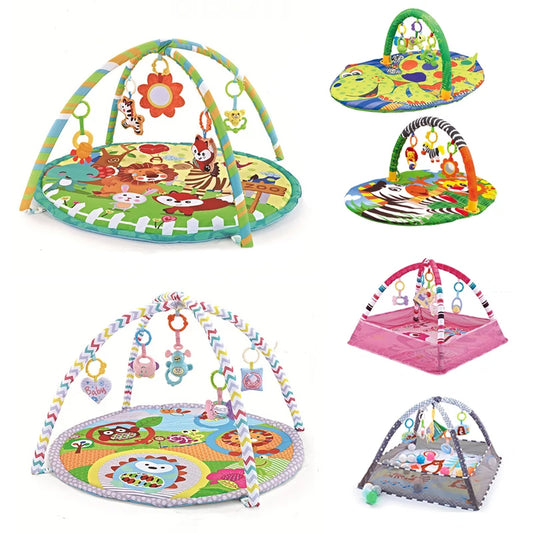 Baby Activity Play Mat with Rattles & Hanging Toys