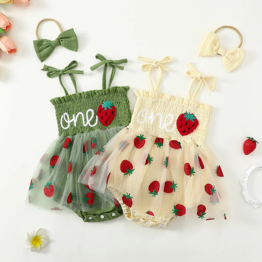 Strawberry Dress for Baby Girls