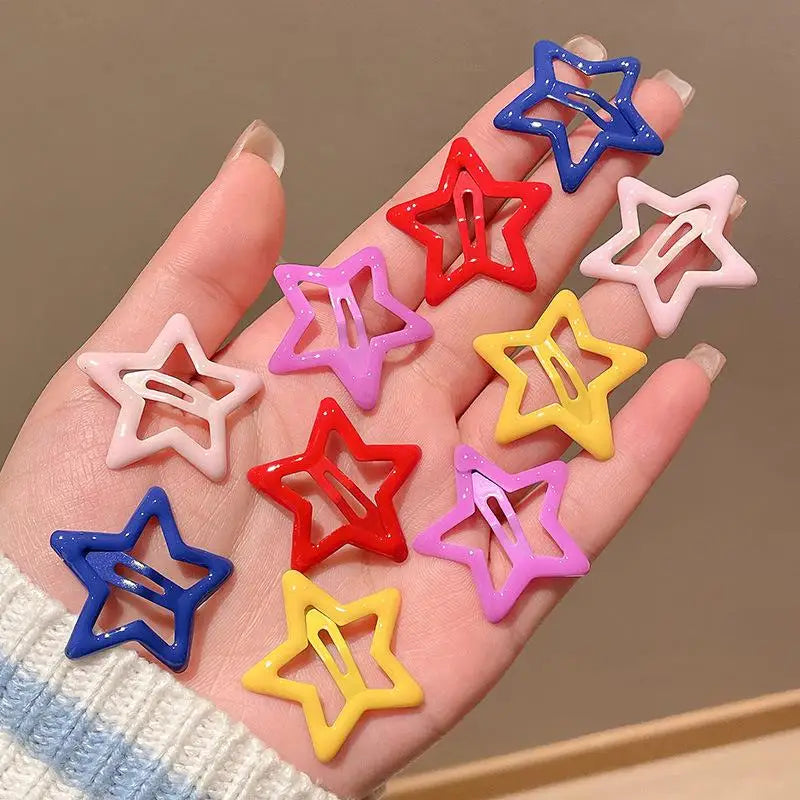 Colorful Star Hair Clips – Fun & Cute Accessories for Kids