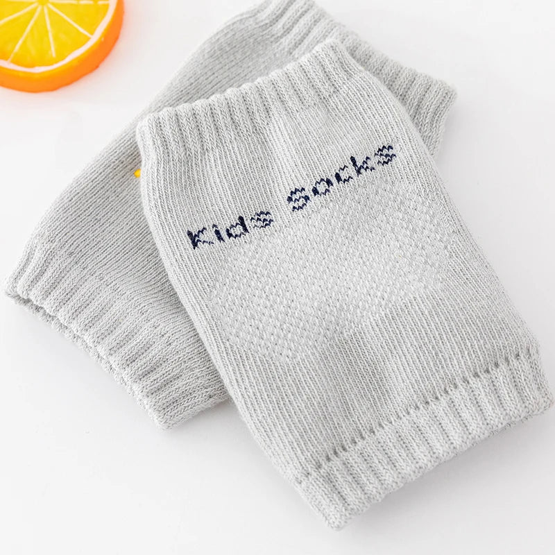 Candy Color Cartoon Print Baby Knee Pads Kids Anti Slip Crawl Necessary Knee Protector Babies Leggings Baby Safety Items