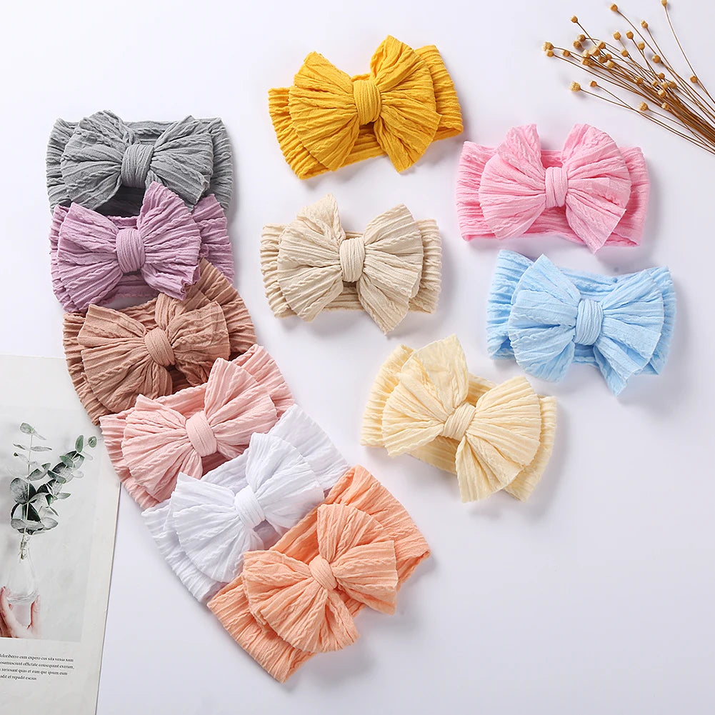 Colorful Kids Elastic Turban Headwraps – Soft & Stylish