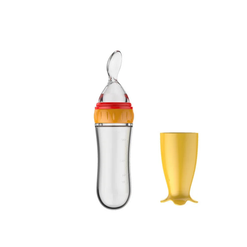 Smart Silicone Bottle With Spoon