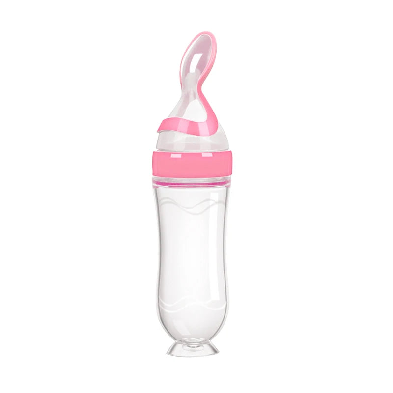 Smart Silicone Bottle With Spoon