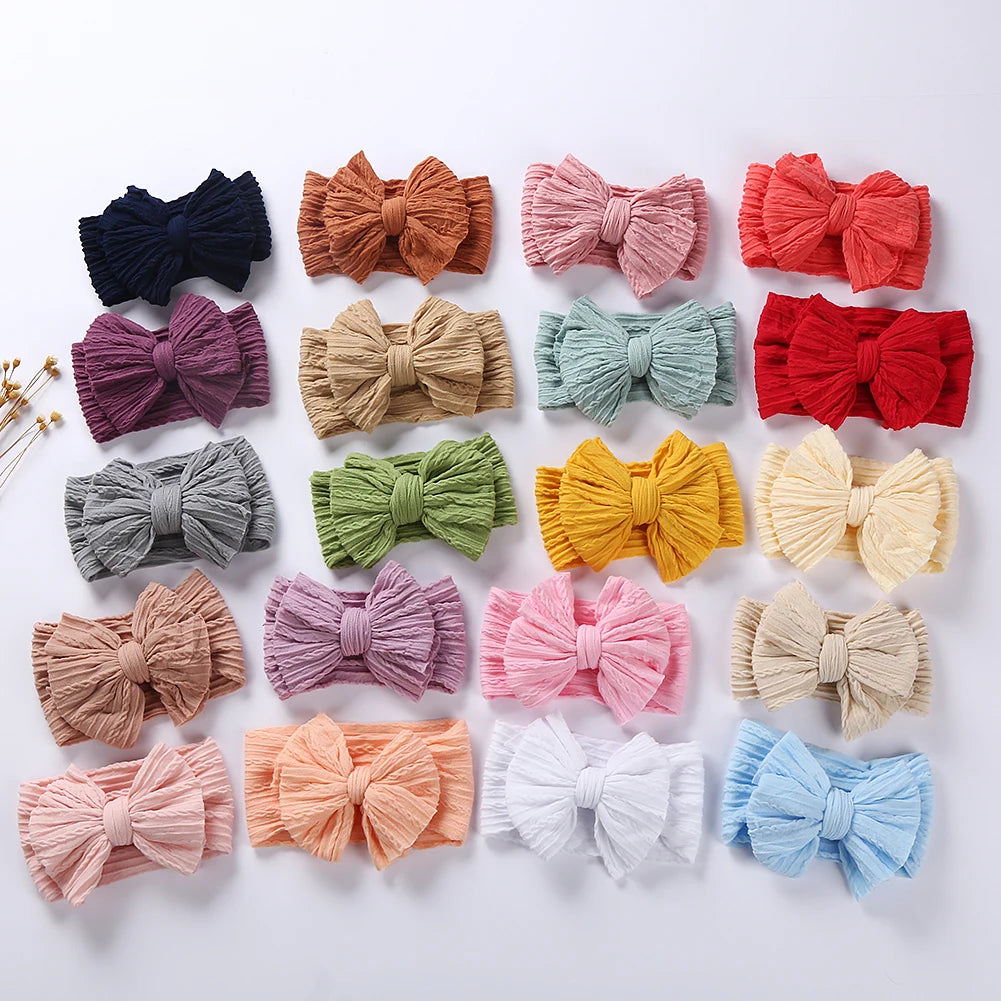 Colorful Kids Elastic Turban Headwraps – Soft & Stylish