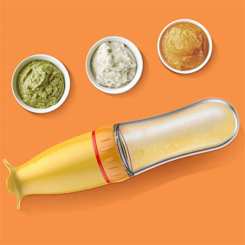Smart Silicone Bottle With Spoon