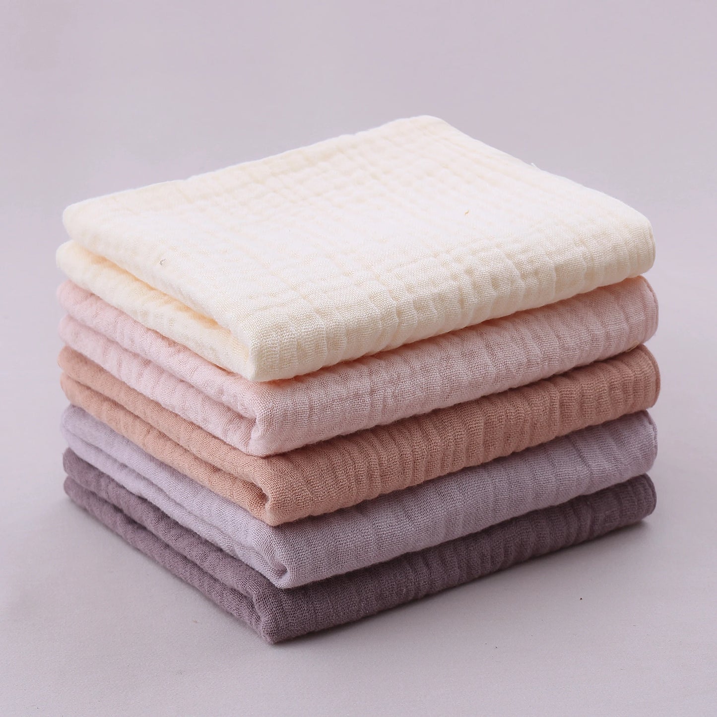 5pcs/Set Square Cotton Baby Face Towel Handkerchief Soft Absorbent Gauze Baby Towel Kids