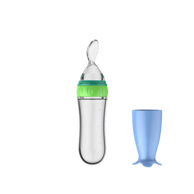 Smart Silicone Bottle With Spoon
