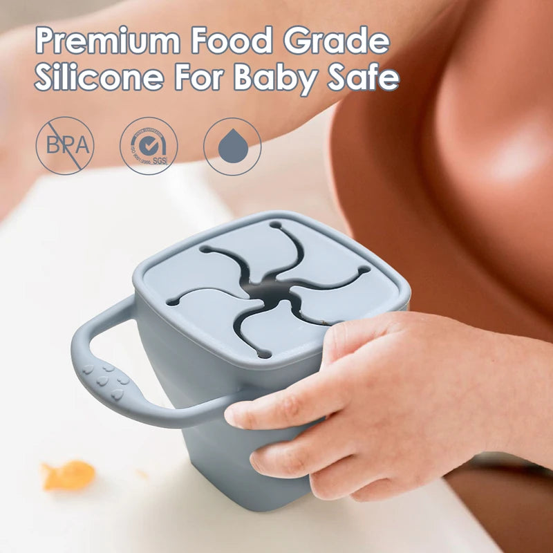 Spill-Proof Silicone Snack Cups
