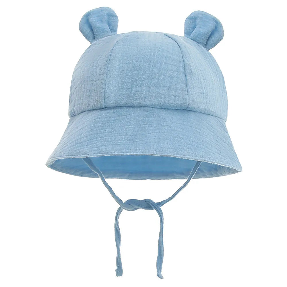 Charming Kids Summer Hat with Bear Ears