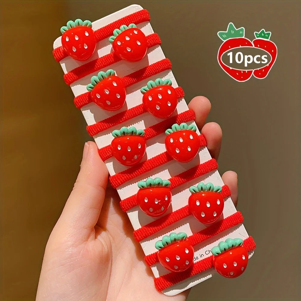 Strawberry Hair Ties