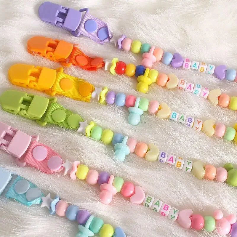 Colorful Newborn Pacifier Clips
