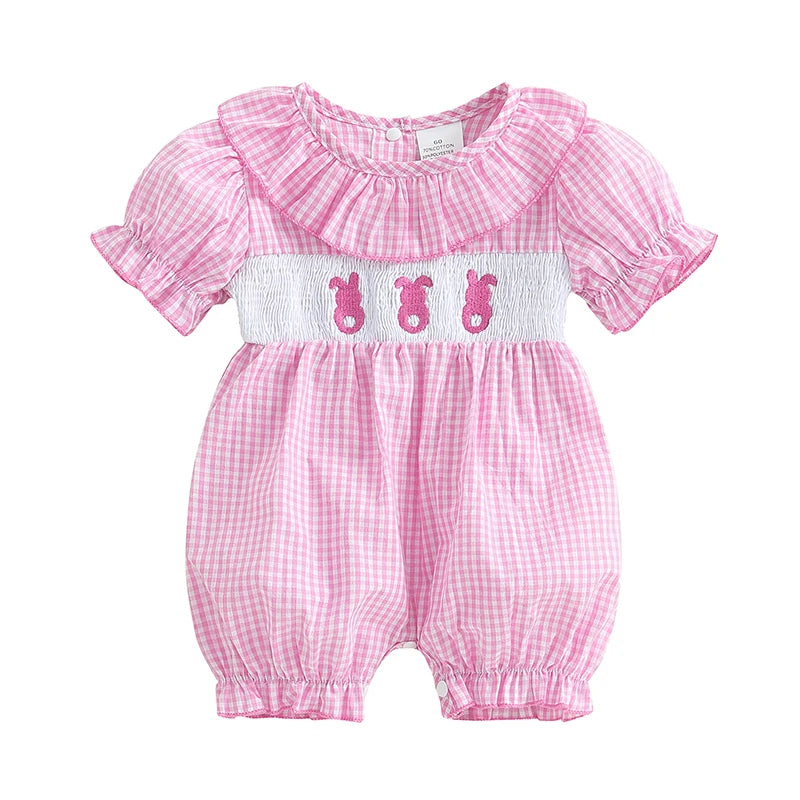 Toddler Girls Floral Print Sleeveless Ruffle Romper Crew Neck Jumpsuit Summer Outfit Easter Clothes Beachwear Dress