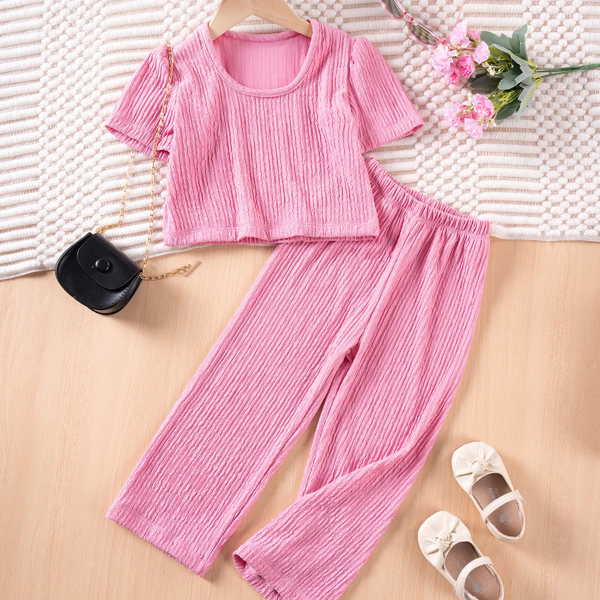 Charming 2 Pieces Dress Set for Girls