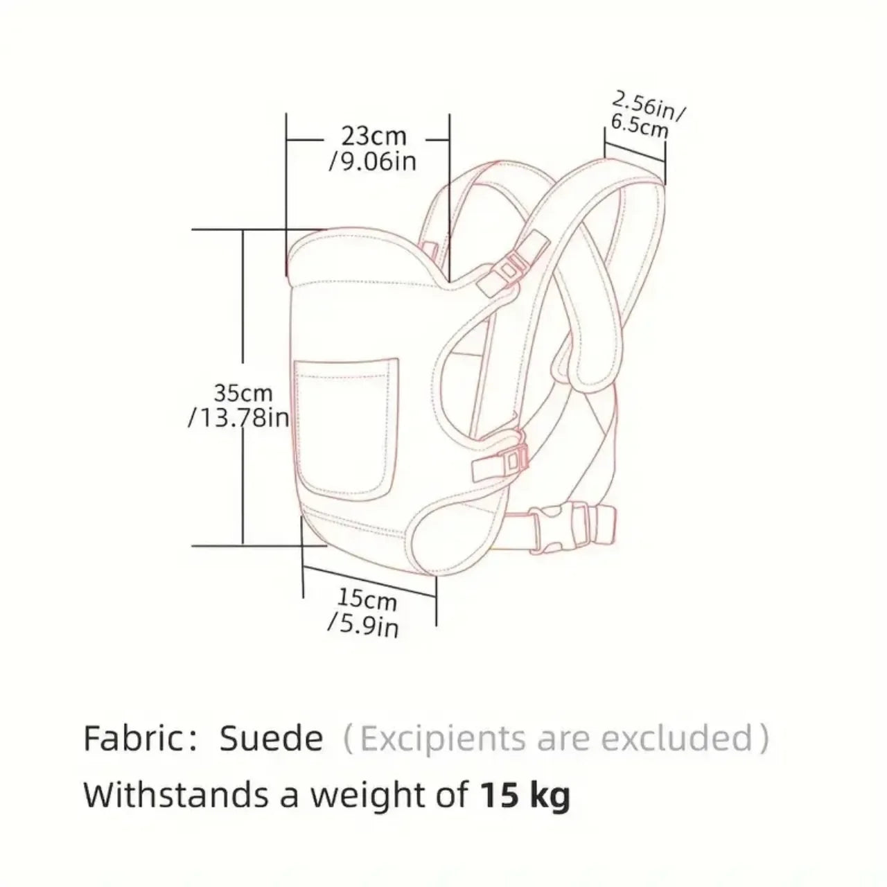 Comfortable Baby Carrier Wrap – Front & Back Carry 0–24M