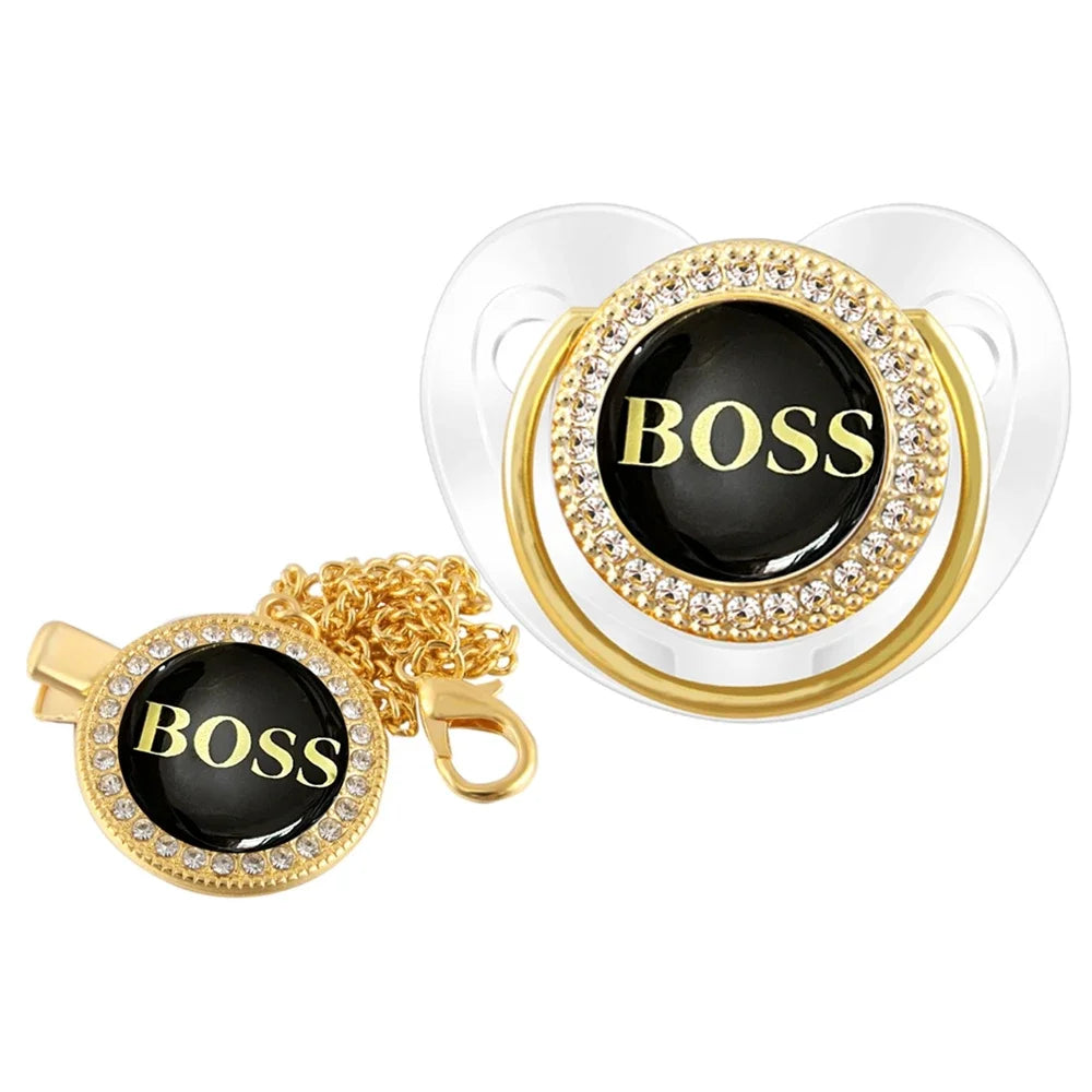 Luxury Boss Bling Pacifier – Glamour for Your Newborn