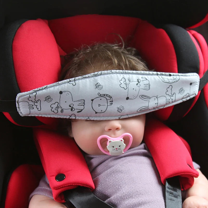 Soft Baby Car Seat Head Support Band for Safe Naps