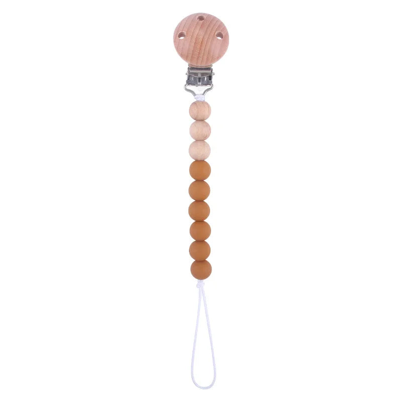 Colorful Baby Silicone Pacifier Chain – Safe & Chewable Clip