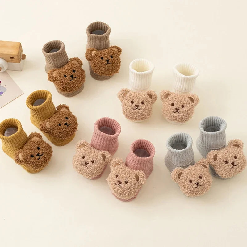 Cozy Baby Bear Socks – Soft, Cute & Non-Slip Comfort