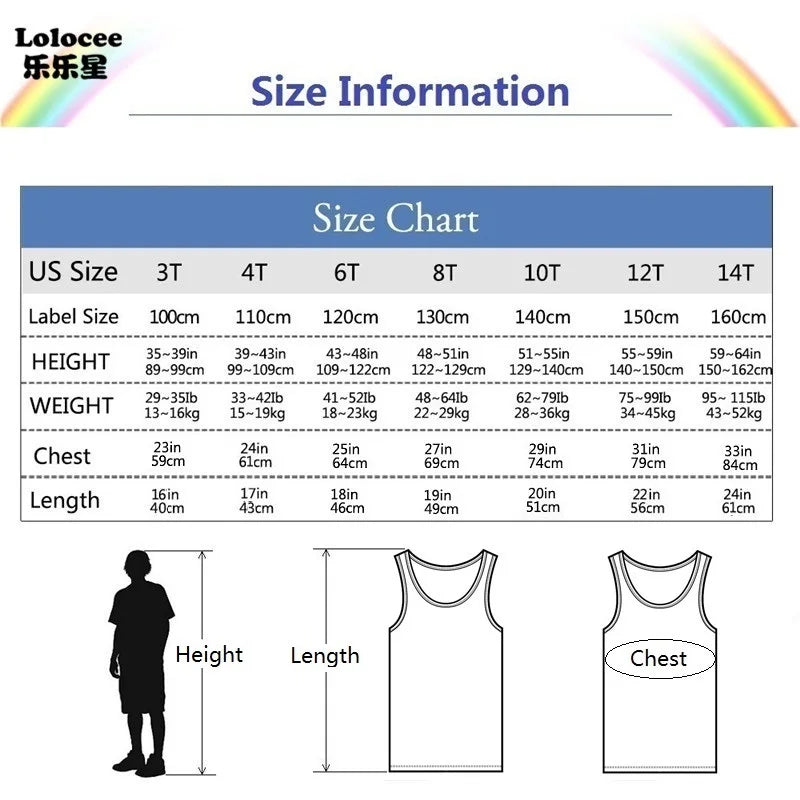 Stylish Kids Cotton Sleeveless T-Shirt – 4-Pack Summer Set