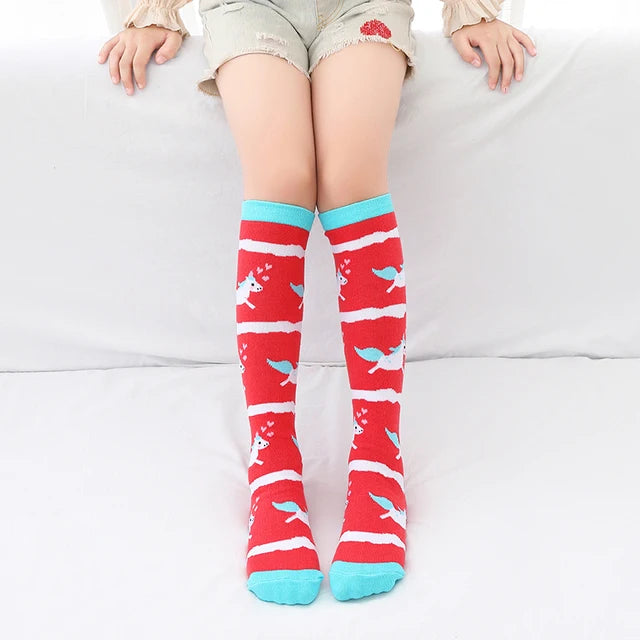Adorable Girls Over Knee Socks