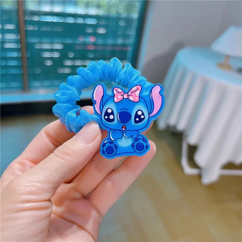 Fun Cartoon Stitch Ponytail Holder – Cute Set for Kids Hair