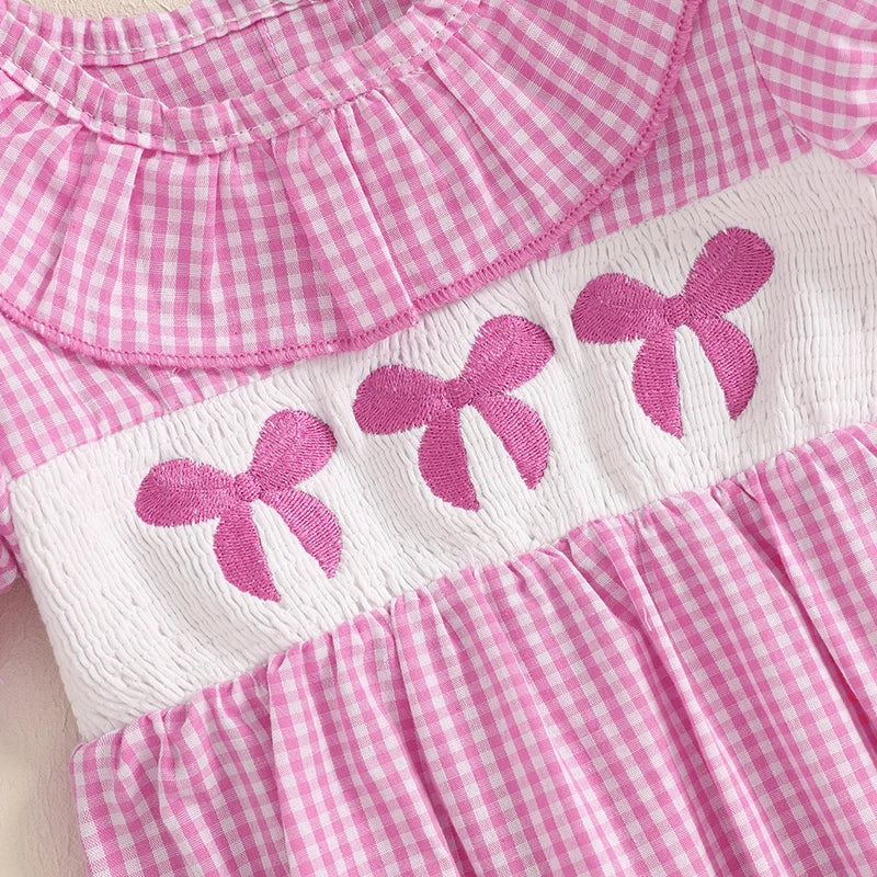 Toddler Girls Floral Print Sleeveless Ruffle Romper Crew Neck Jumpsuit Summer Outfit Easter Clothes Beachwear Dress