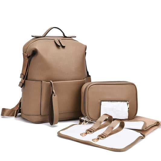 Premium Leather Diaper Bag