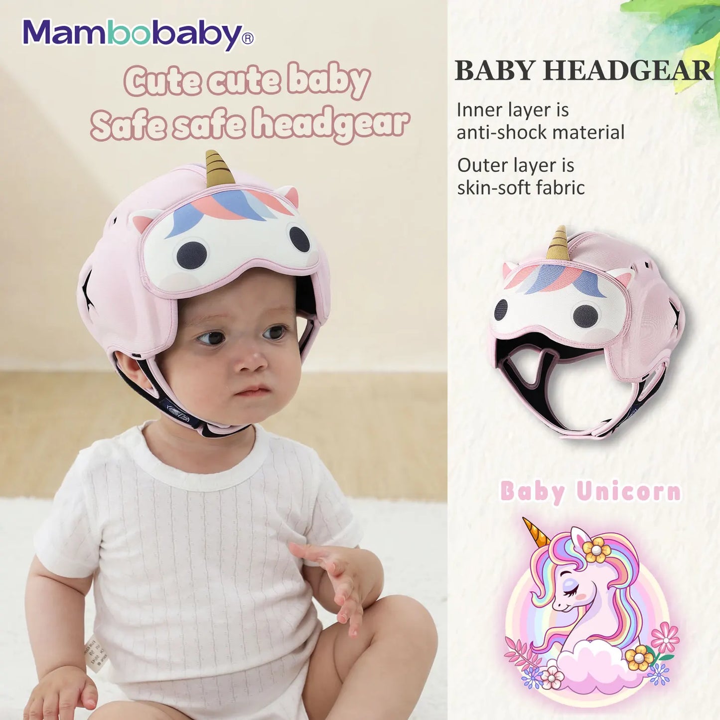 Safe Baby Helmet for Crawling & Walking