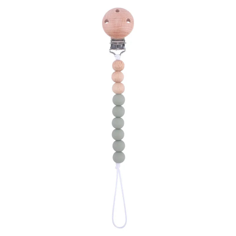 Colorful Baby Silicone Pacifier Chain – Safe & Chewable Clip