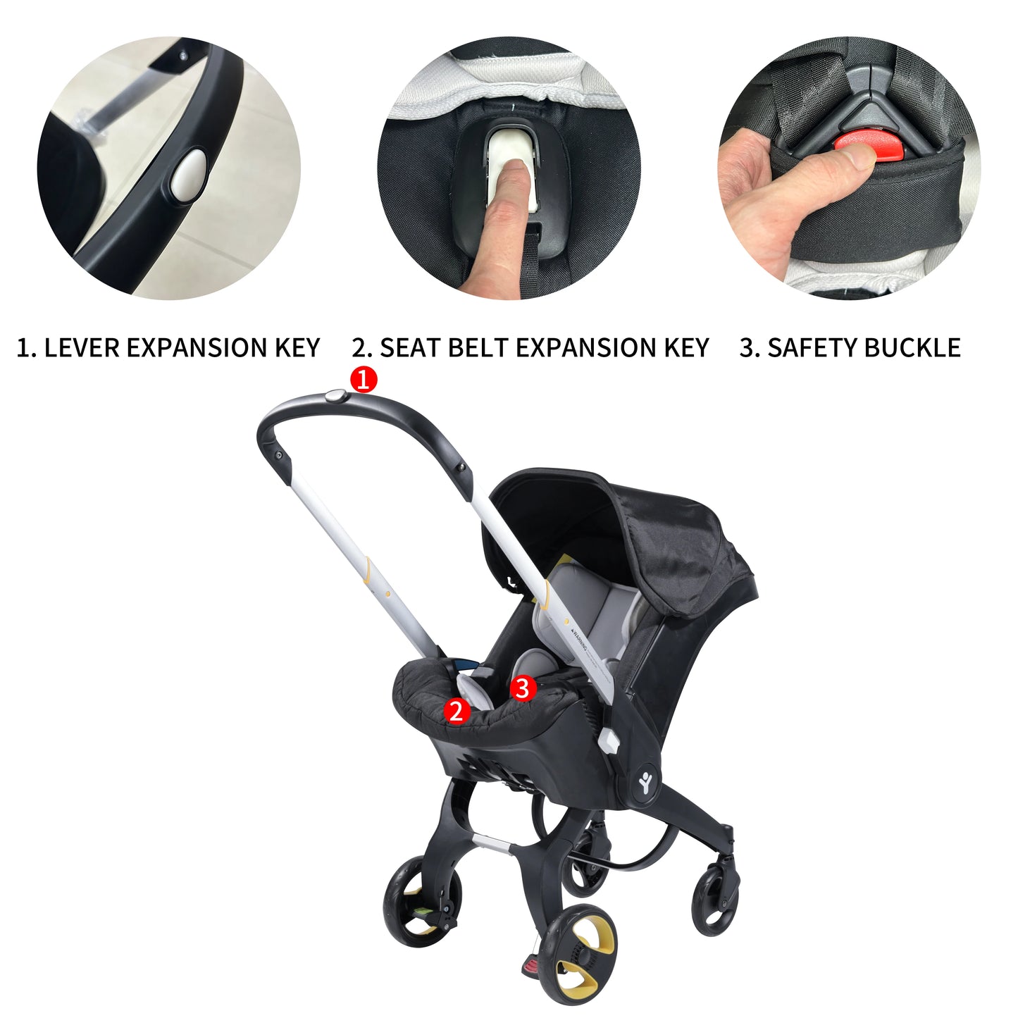 Smart Foldable Baby Stroller