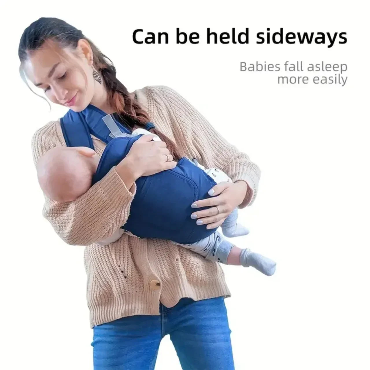 Comfortable Baby Carrier Wrap – Front & Back Carry 0–24M