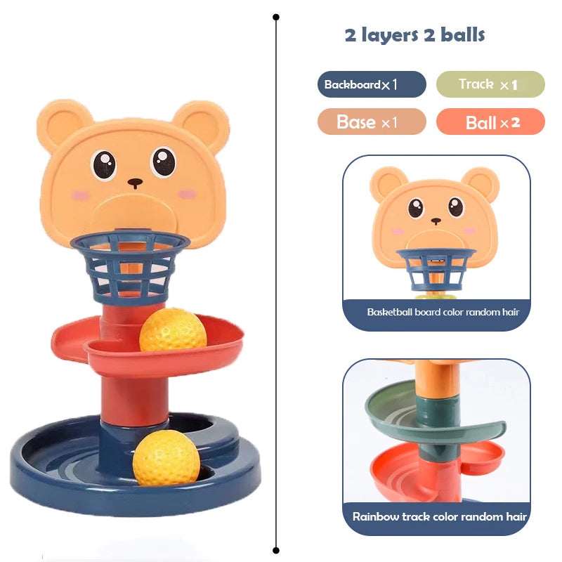 Track Rolling Ball Tower Toy