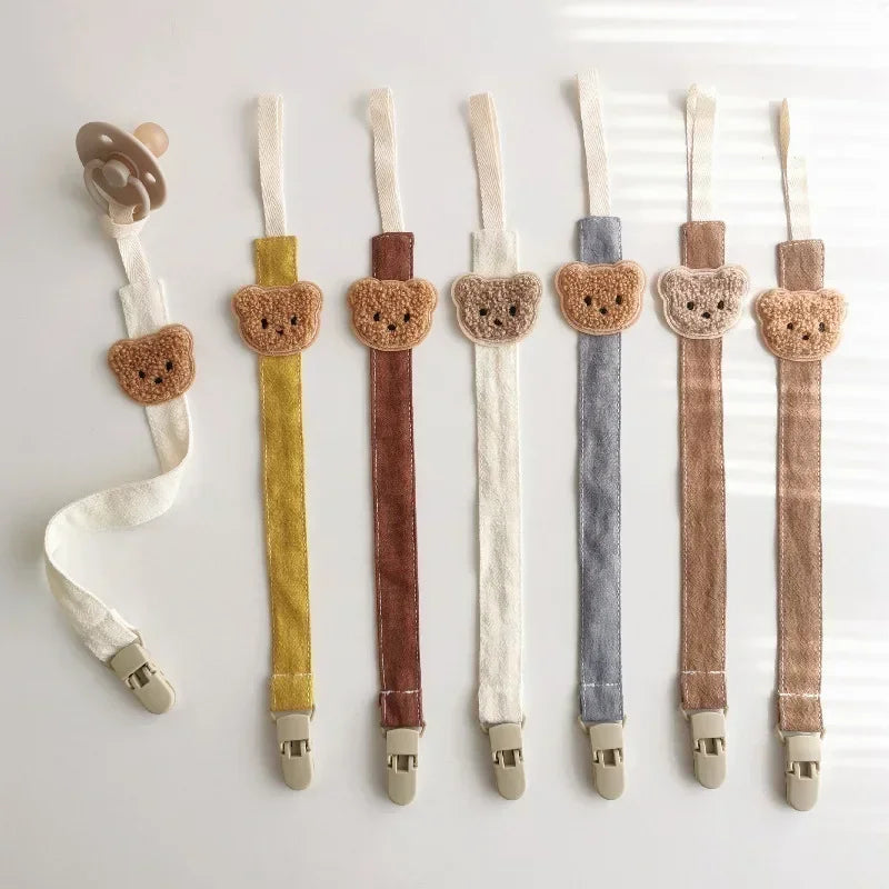 Teddy Pacifier Chain Clip