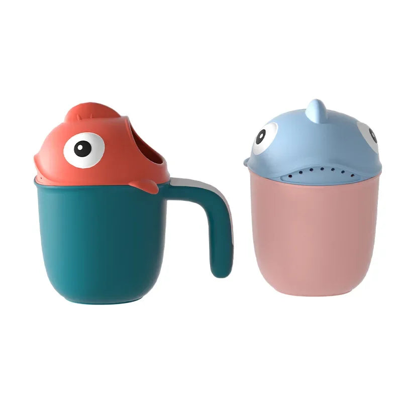 Adorable Shark Shower Cup – Gentle Rinse for Kids