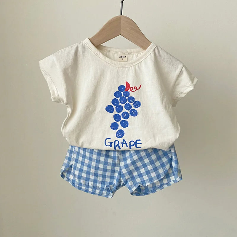 Baby Fruit Outfit Set – Fun & Comfy 2 Piece Summer Wear