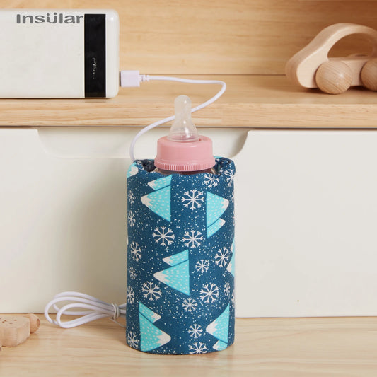 USB Milk Warmer Insulated Bag Portable Travel Cup Warmer