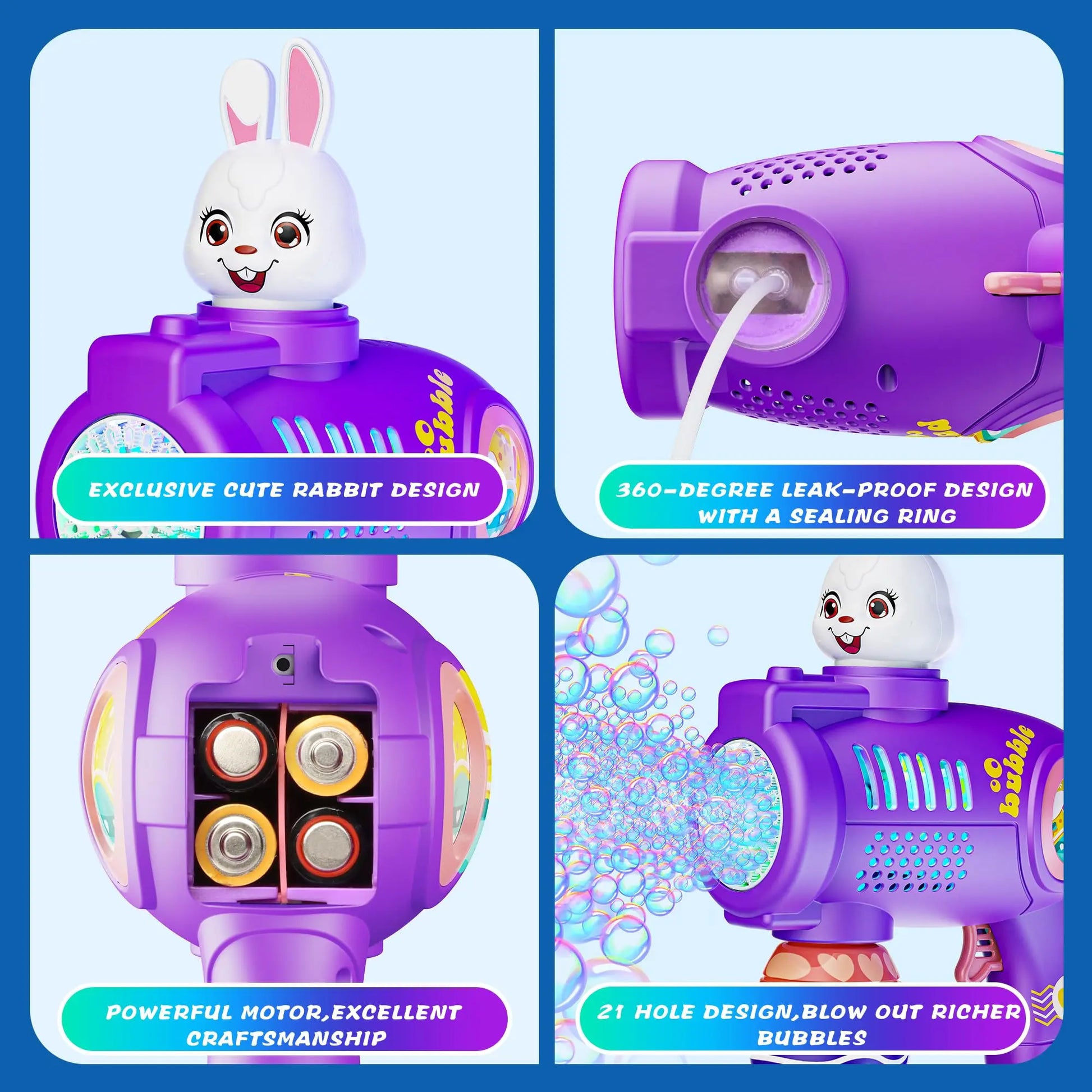 Bubble Maker Gun for Kids