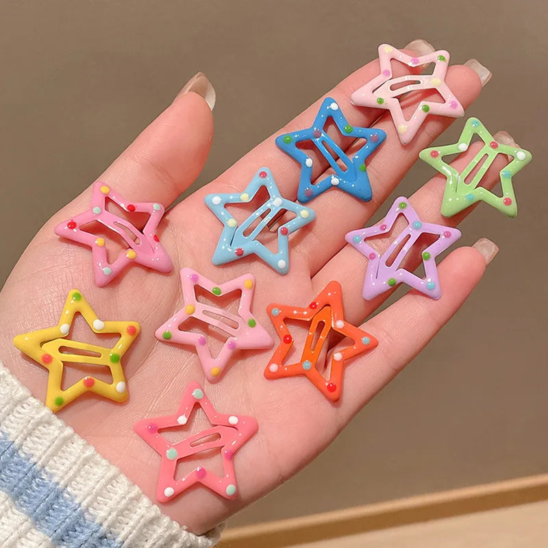 Colorful Star Hair Clips – Fun & Cute Accessories for Kids