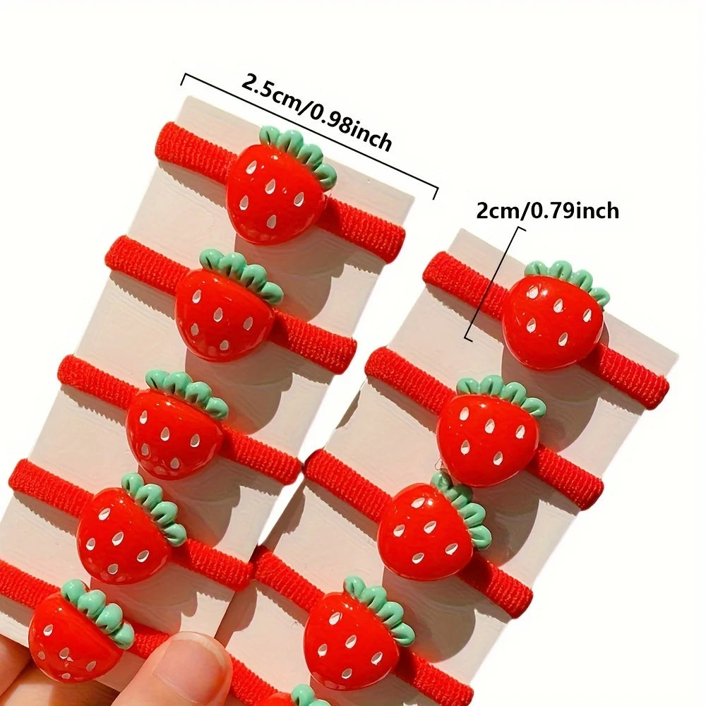 Strawberry Hair Ties