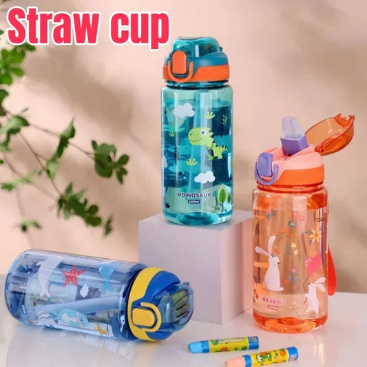 Leakproof Straw Cup Water Bottle for Kids