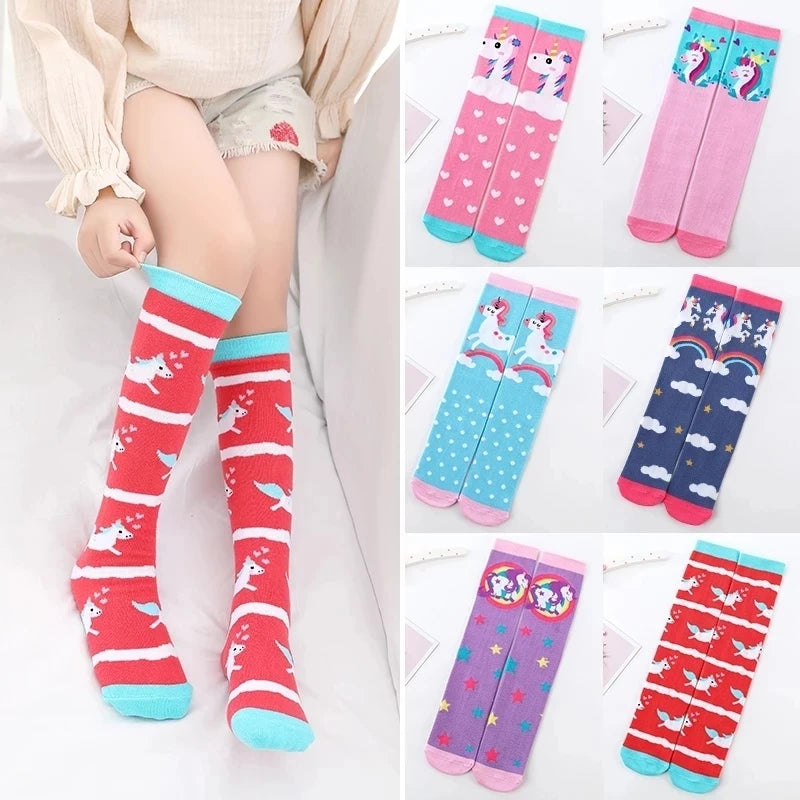 Adorable Girls Over Knee Socks