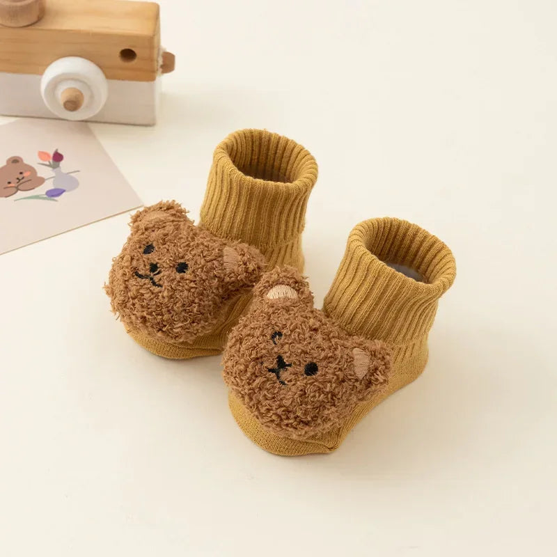 Cozy Baby Bear Socks – Soft, Cute & Non-Slip Comfort