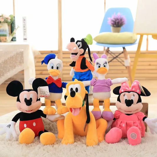 Adorable Disney Cartoon Plush Toys – Mickey, Minnie & More